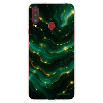 Picasee διαφανής θήκη σιλικόνης Samsung Galaxy A20s - Emerald