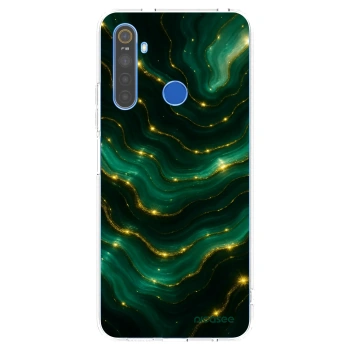 Picasee διαφανής θήκη σιλικόνης Realme 5 - Emerald