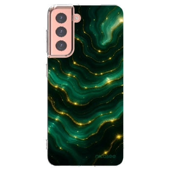 Picasee διαφανής θήκη σιλικόνης Samsung Galaxy S21 5G G991B - Emerald
