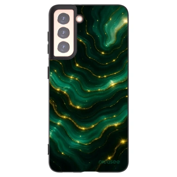 Picasee Μαύρη θήκη σιλικόνης για Samsung Galaxy S21 5G G991B - Emerald