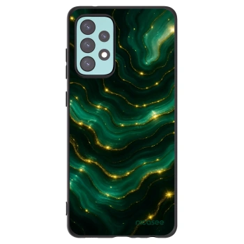 Picasee Μαύρη θήκη σιλικόνης για Samsung Galaxy A72 A725F - Emerald