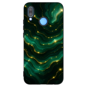 Picasee Μαύρη θήκη σιλικόνης για Huawei P20 Lite - Emerald