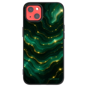Picasee Μαύρη θήκη σιλικόνης για Apple iPhone 13 - Emerald