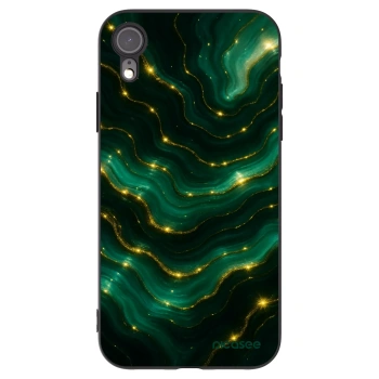 Picasee Μαύρη θήκη σιλικόνης για Apple iPhone XR - Emerald