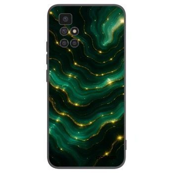 Picasee Μαύρη θήκη σιλικόνης για Xiaomi Redmi 10 - Emerald