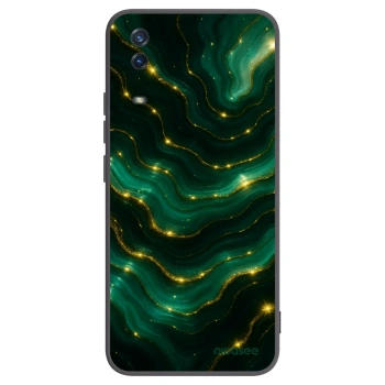 Picasee Μαύρη θήκη σιλικόνης για Vivo Y11s - Emerald