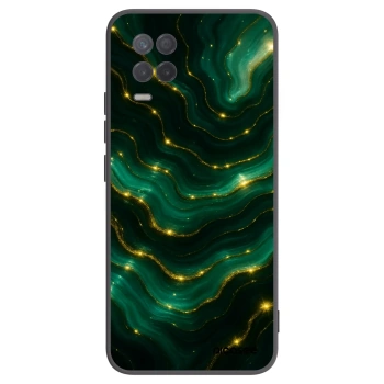 Picasee Μαύρη θήκη σιλικόνης για Realme 8 5G - Emerald