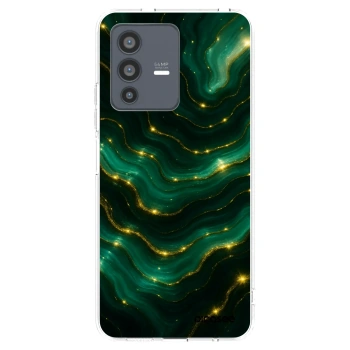 Picasee διαφανής θήκη σιλικόνης Vivo V23 5G - Emerald
