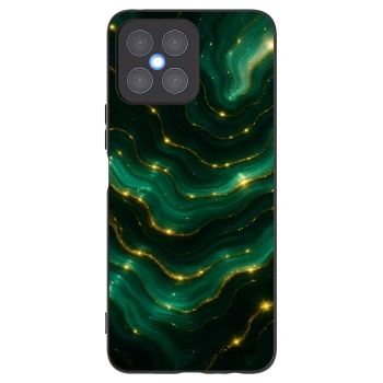 Picasee Μαύρη θήκη σιλικόνης για Honor X8 4G - Emerald