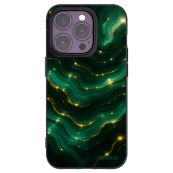 Picasee Μαύρη θήκη σιλικόνης για Apple iPhone 14 Pro - Emerald