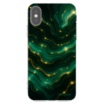 Picasee διαφανής θήκη σιλικόνης Apple iPhone X/XS - Emerald