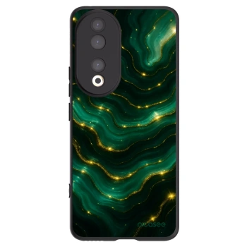 Picasee Μαύρη θήκη σιλικόνης για Honor 90 5G - Emerald