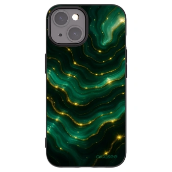 Picasee Μαύρη θήκη σιλικόνης για Apple iPhone 15 - Emerald
