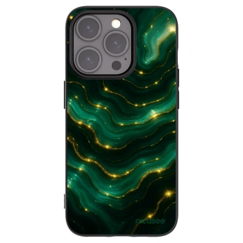 Picasee Μαύρη θήκη σιλικόνης για Apple iPhone 15 Pro - Emerald