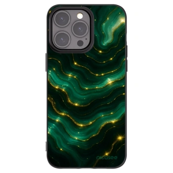 Picasee Μαύρη θήκη σιλικόνης για Apple iPhone 15 Pro Max - Emerald