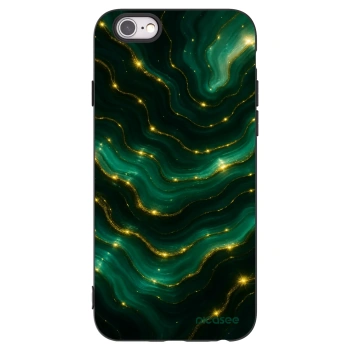 Picasee Μαύρη θήκη σιλικόνης για Apple iPhone 6/6S - Emerald