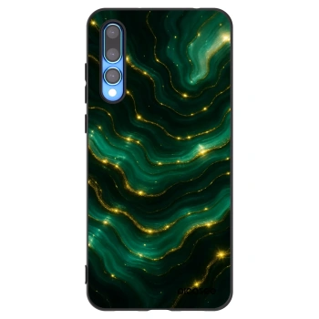Picasee Μαύρη θήκη σιλικόνης για Huawei P20 Pro - Emerald