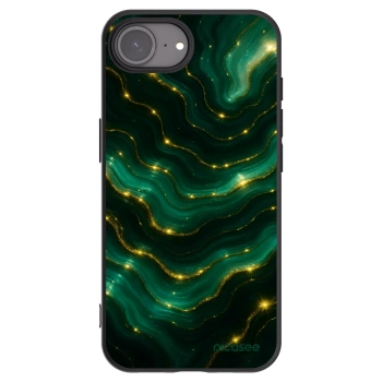 Picasee Μαύρη θήκη σιλικόνης για Apple iPhone 16e - Emerald