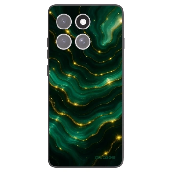 Picasee Μαύρη θήκη σιλικόνης για Motorola Edge 60 Pro - Emerald