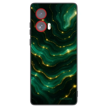 Picasee Μαύρη θήκη σιλικόνης για Motorola Edge 50 Fusion - Emerald