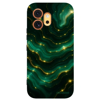 Picasee Μαύρη θήκη σιλικόνης για Honor 600 - Emerald
