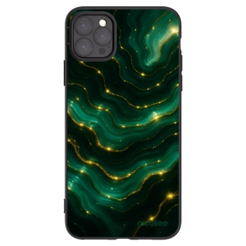 Picasee Μαύρη θήκη σιλικόνης για Apple iPhone 11 Pro Max - Emerald