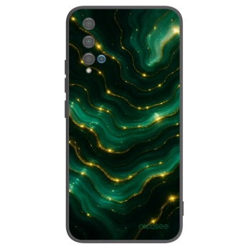 Picasee Μαύρη θήκη σιλικόνης για Huawei Nova 5T - Emerald