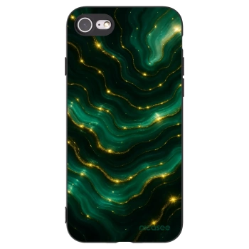 Picasee Μαύρη θήκη σιλικόνης για Apple iPhone SE 2020 - Emerald