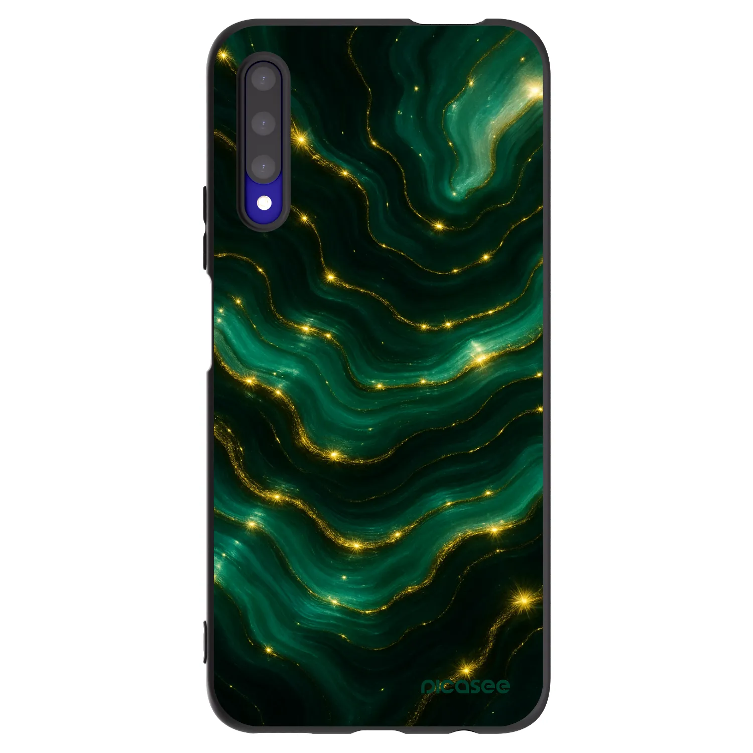 Picasee Μαύρη θήκη σιλικόνης για Honor 9X Pro - Emerald