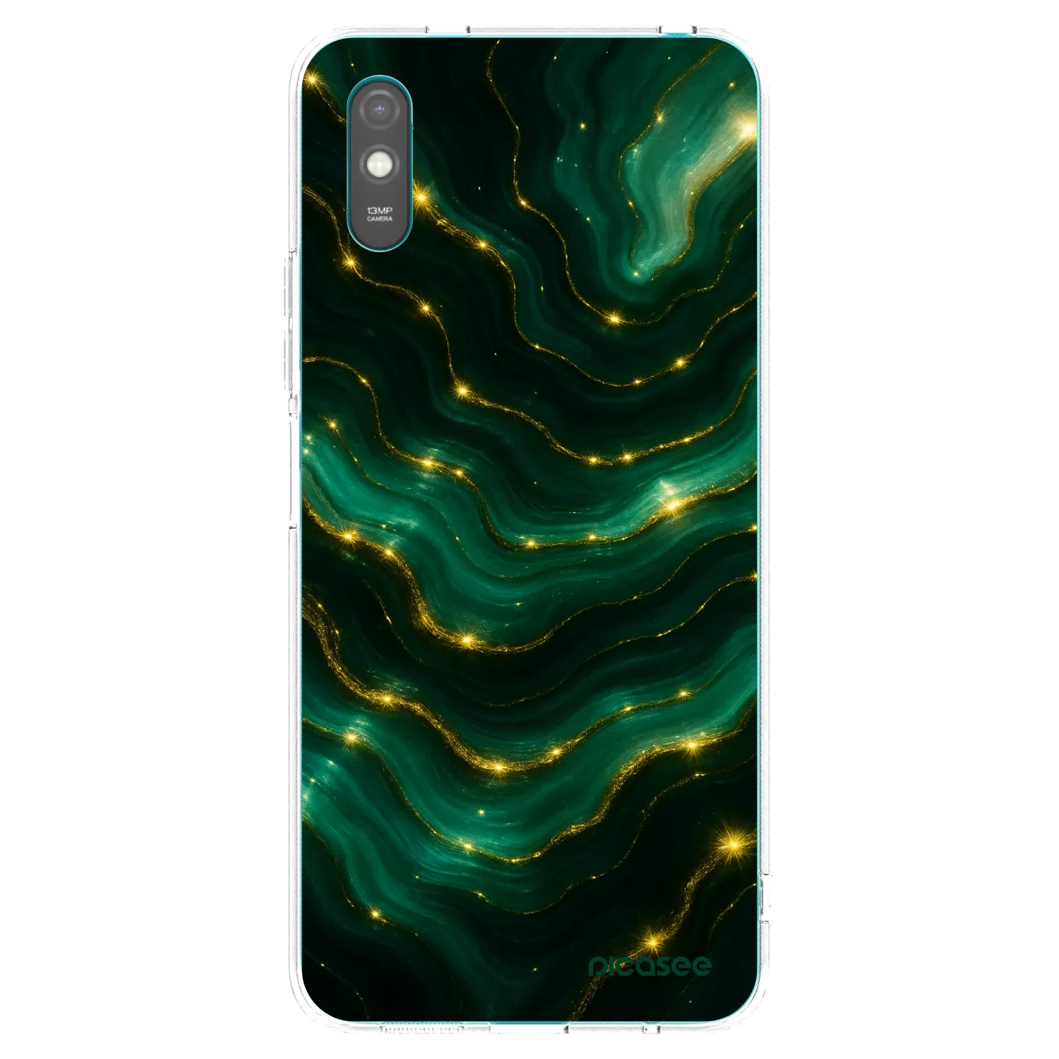 Picasee διαφανής θήκη σιλικόνης Xiaomi Redmi 9A - Emerald