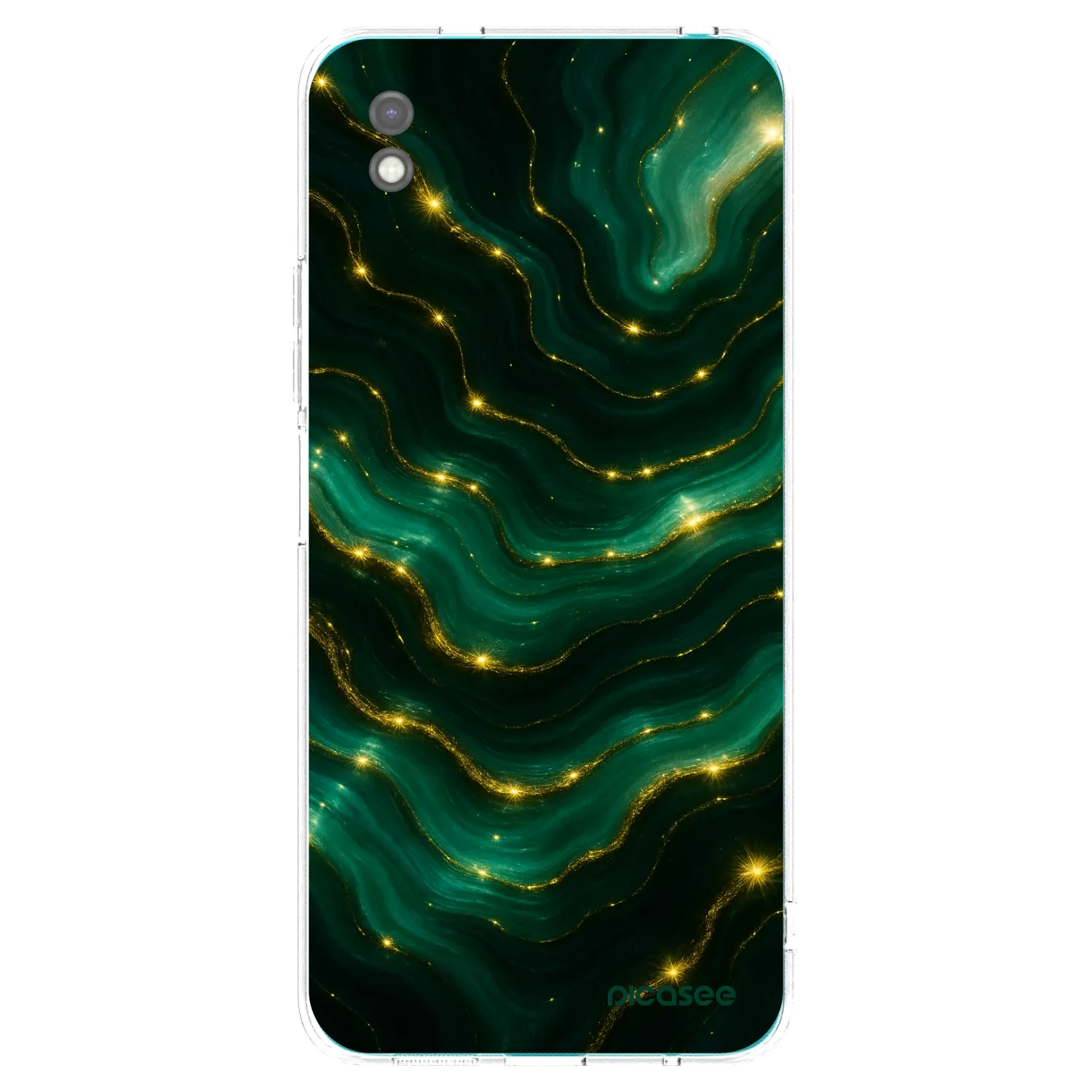 Picasee Μαύρη θήκη σιλικόνης για Xiaomi Redmi 9A - Emerald