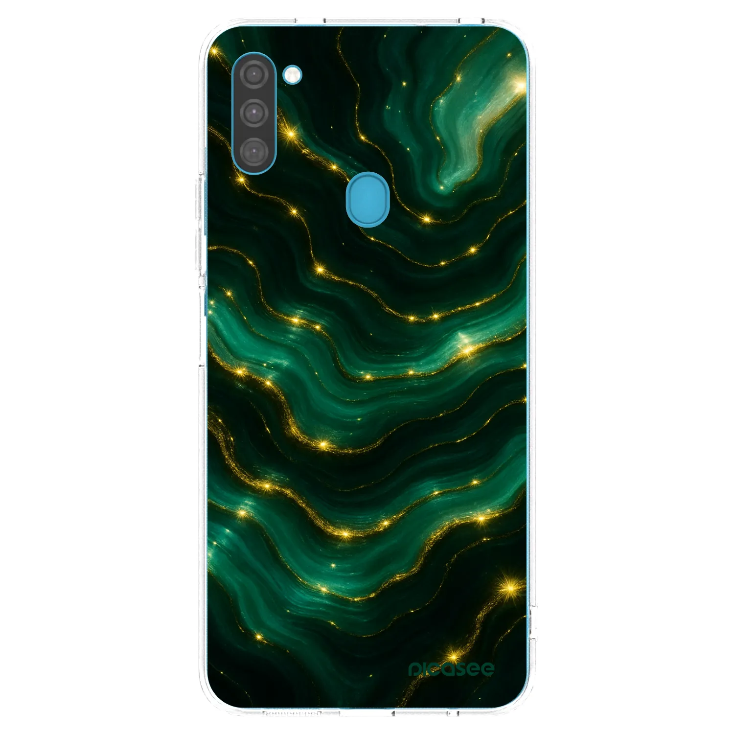 Picasee διαφανής θήκη σιλικόνης Samsung Galaxy M11 - Emerald