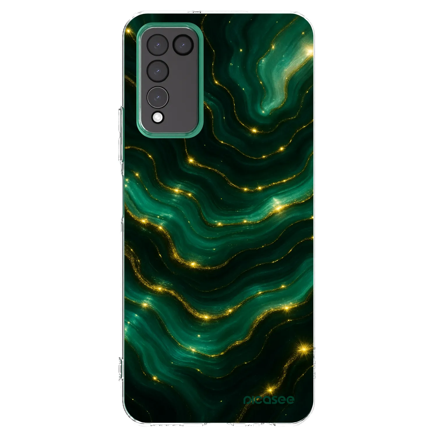 Picasee διαφανής θήκη σιλικόνης Honor 10X Lite - Emerald