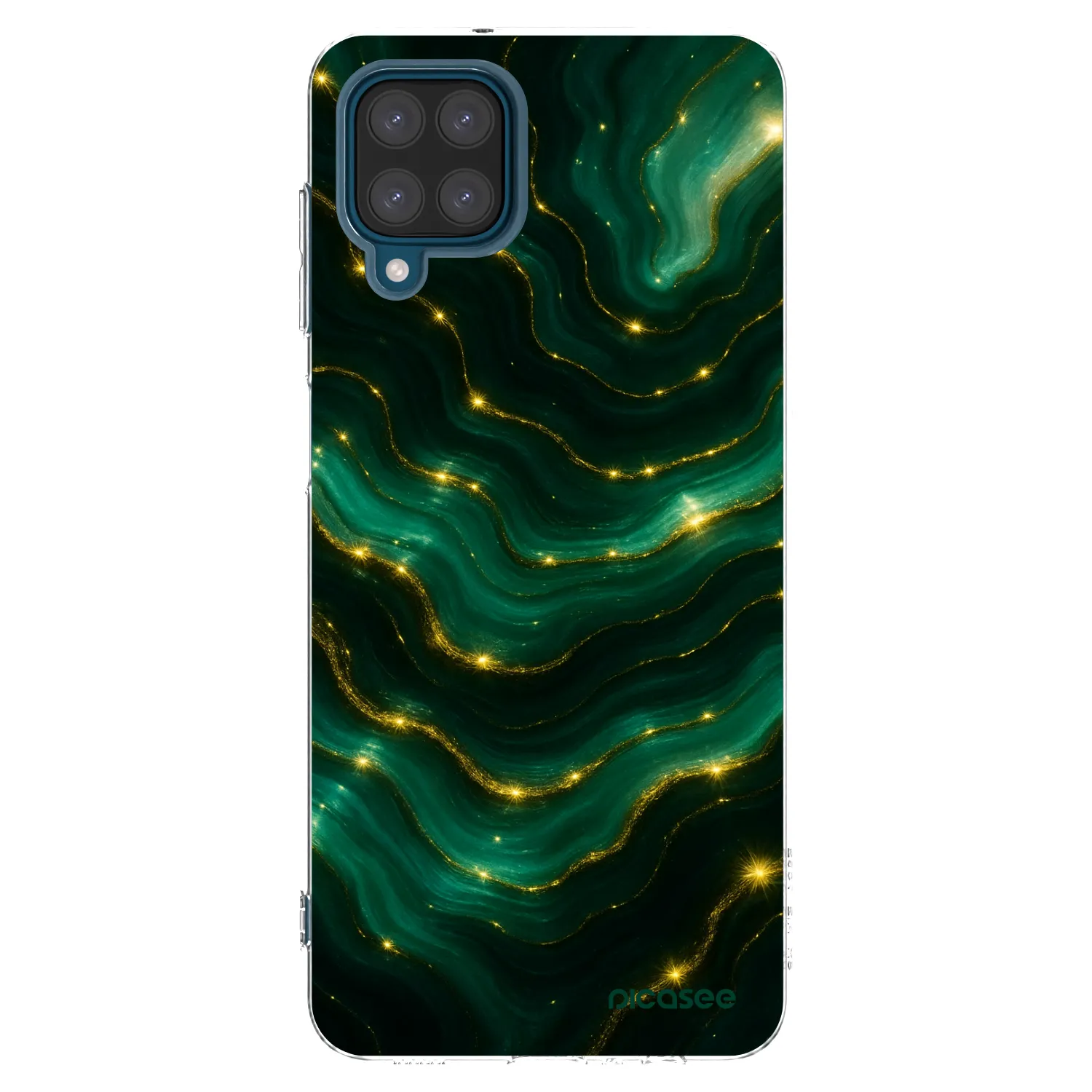 Picasee διαφανής θήκη σιλικόνης Samsung Galaxy A12 A125F - Emerald