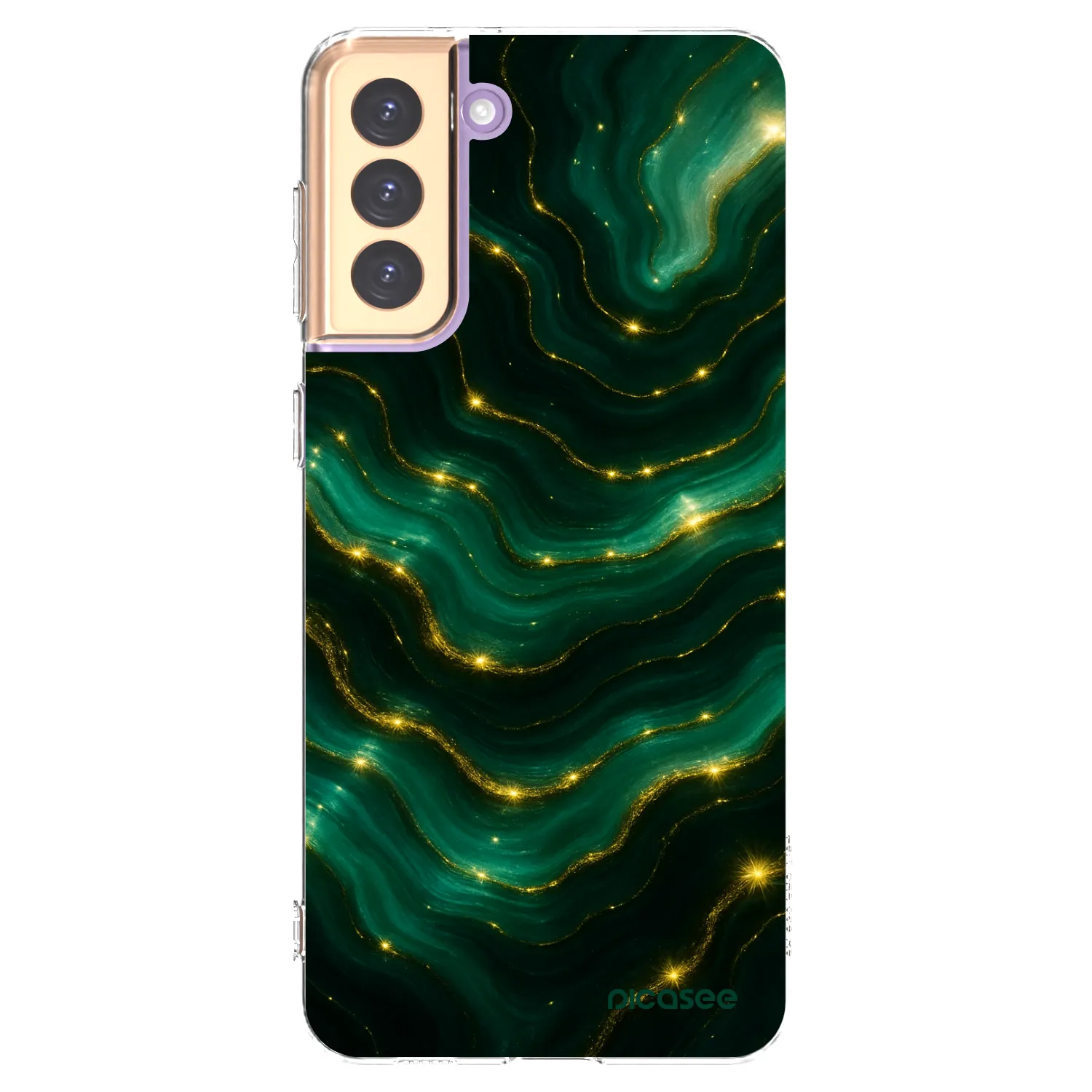 Picasee διαφανής θήκη σιλικόνης Samsung Galaxy S21+ 5G G996F - Emerald
