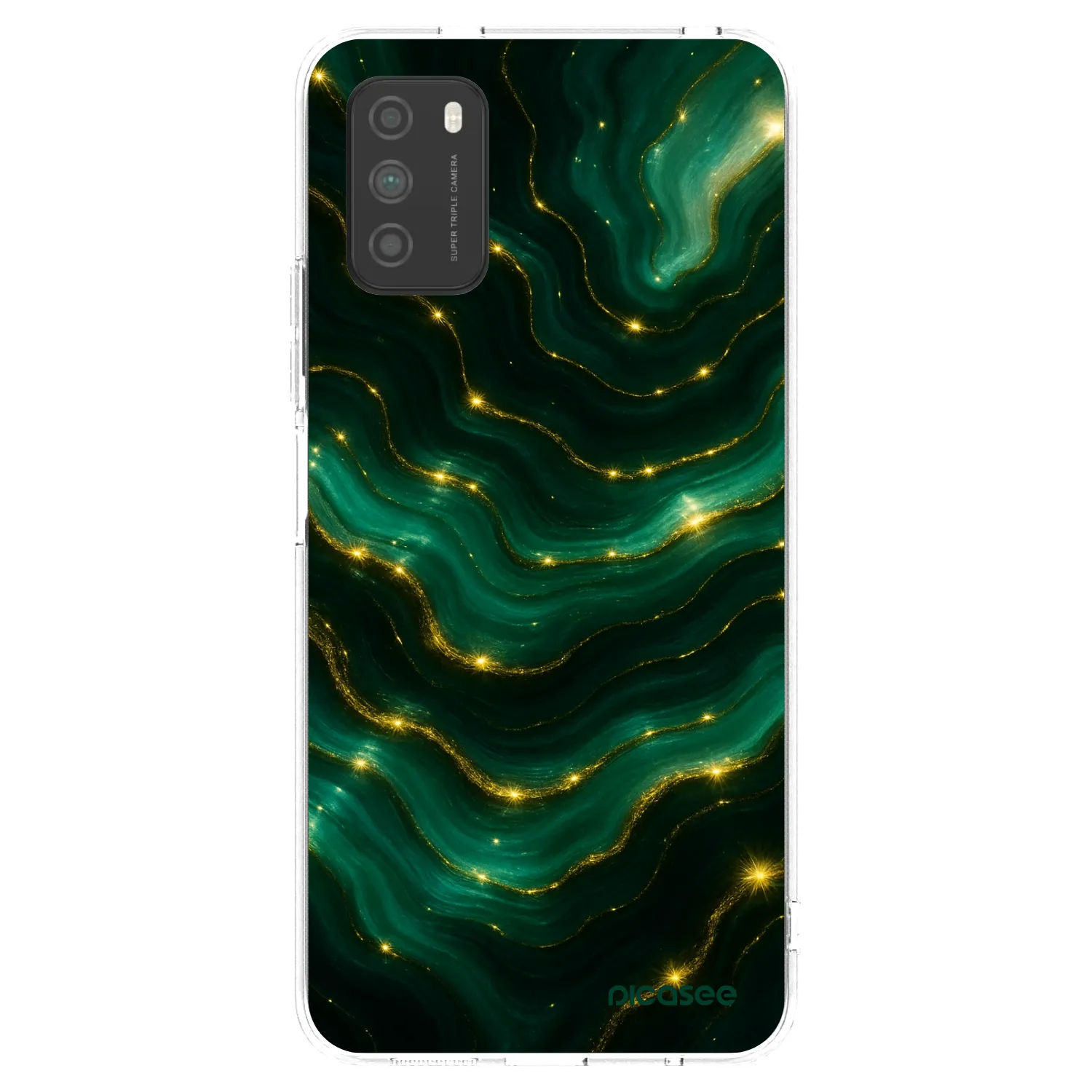Picasee διαφανής θήκη σιλικόνης Xiaomi Poco M3 - Emerald