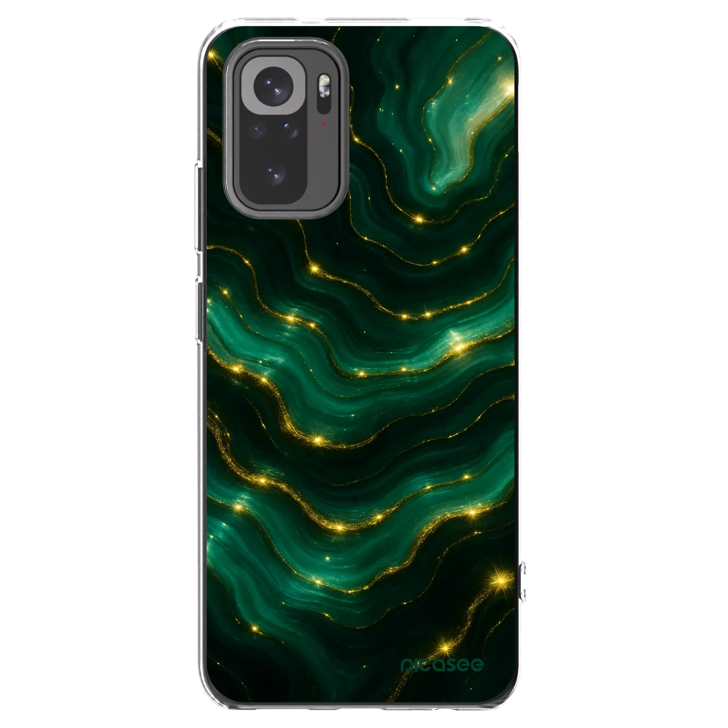 Picasee διαφανής θήκη σιλικόνης Xiaomi Redmi Note 10 - Emerald