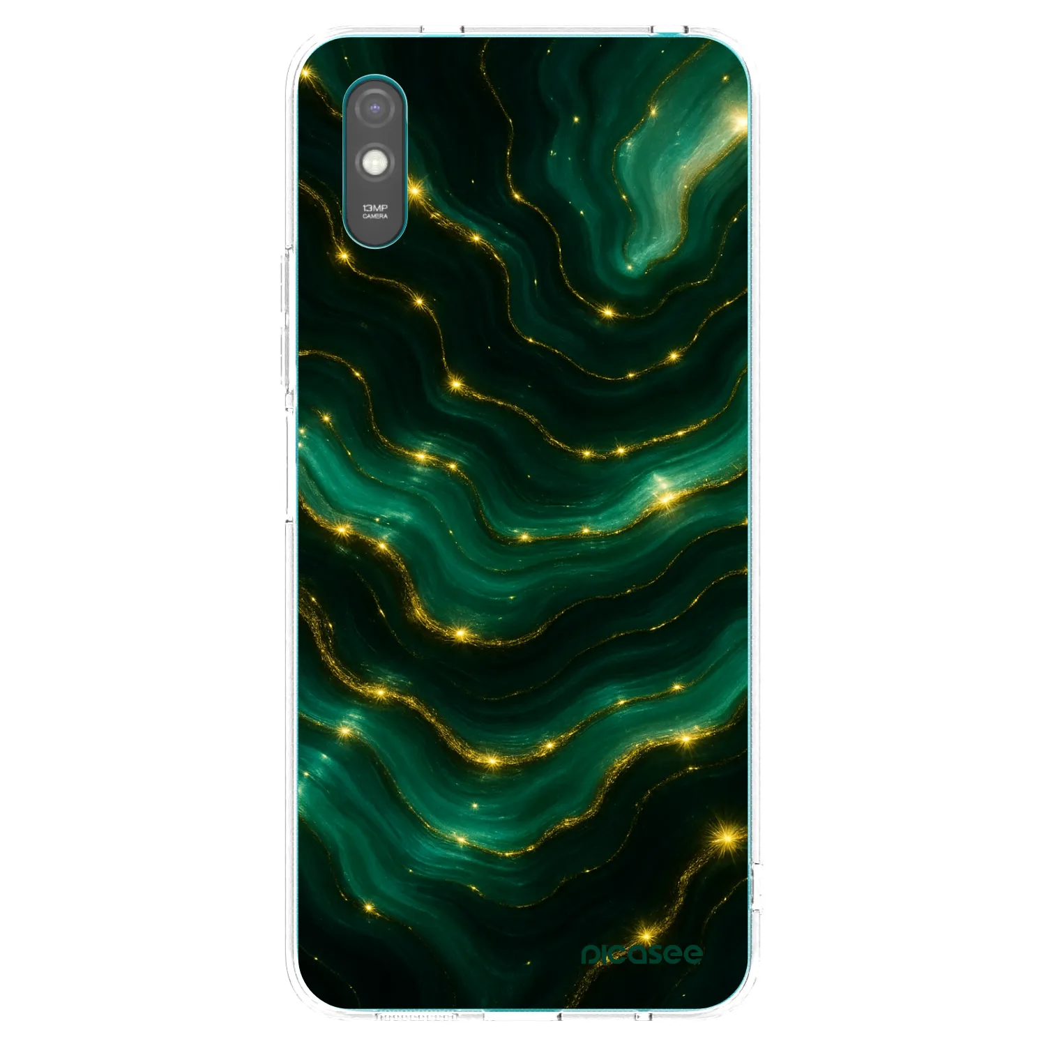 Picasee διαφανής θήκη σιλικόνης Xiaomi Redmi 9AT - Emerald