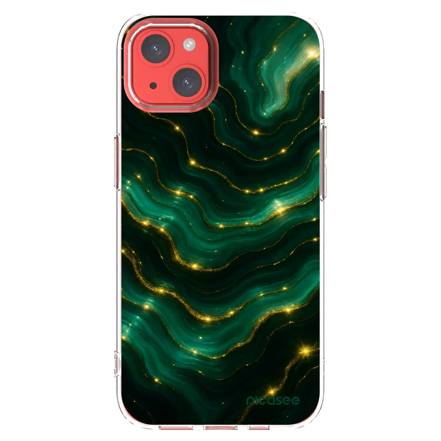 Picasee διαφανής θήκη σιλικόνης Apple iPhone 13 - Emerald