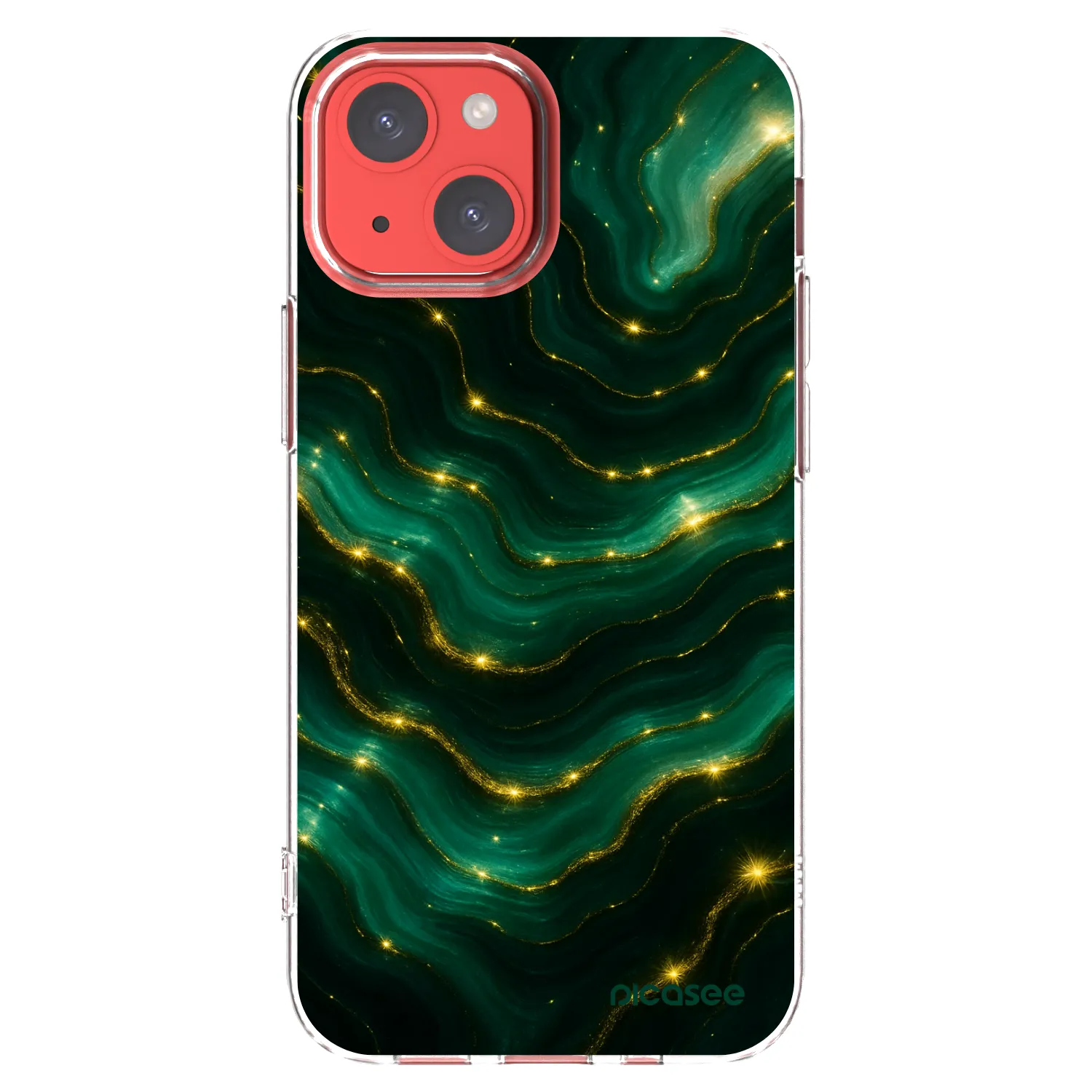 Picasee διαφανής θήκη σιλικόνης Apple iPhone 13 mini - Emerald