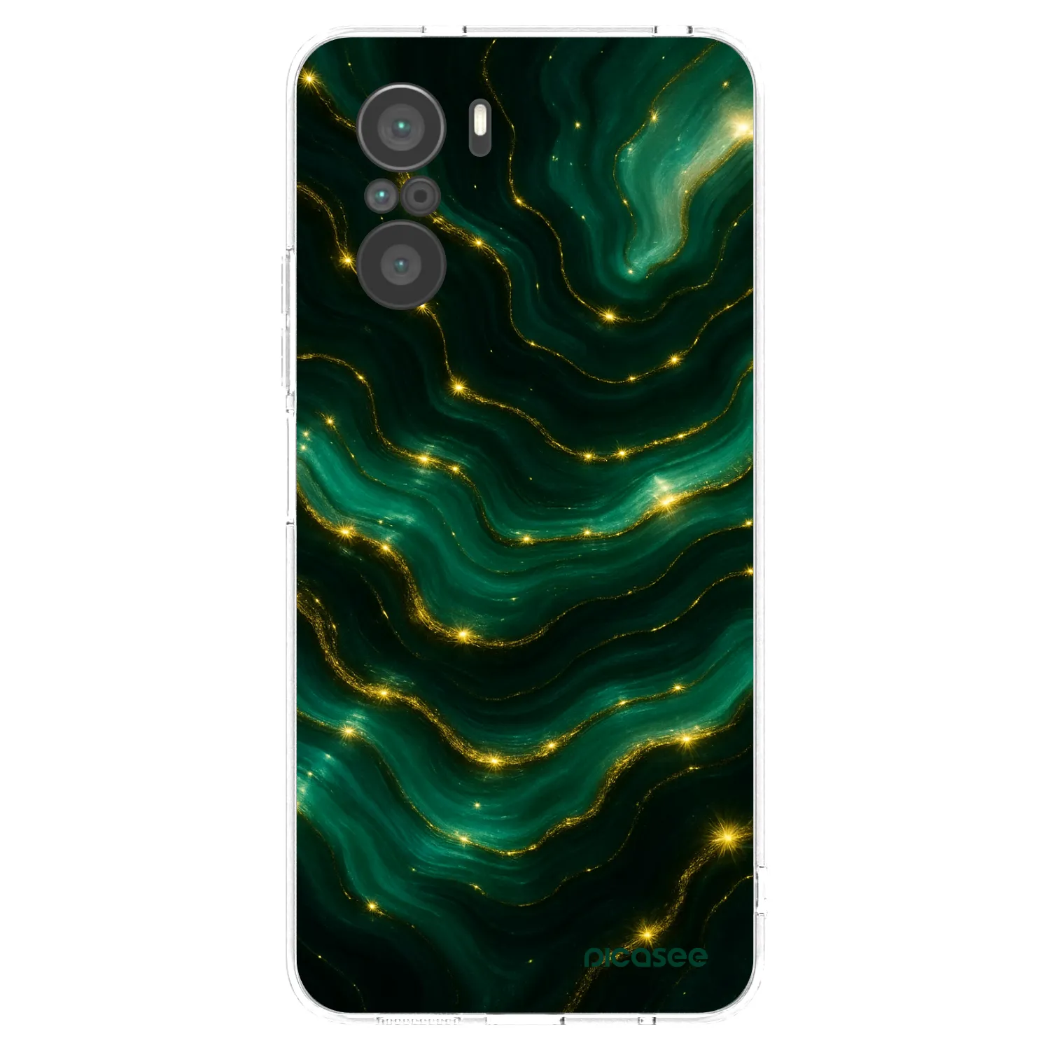 Picasee διαφανής θήκη σιλικόνης Xiaomi Poco F3 - Emerald