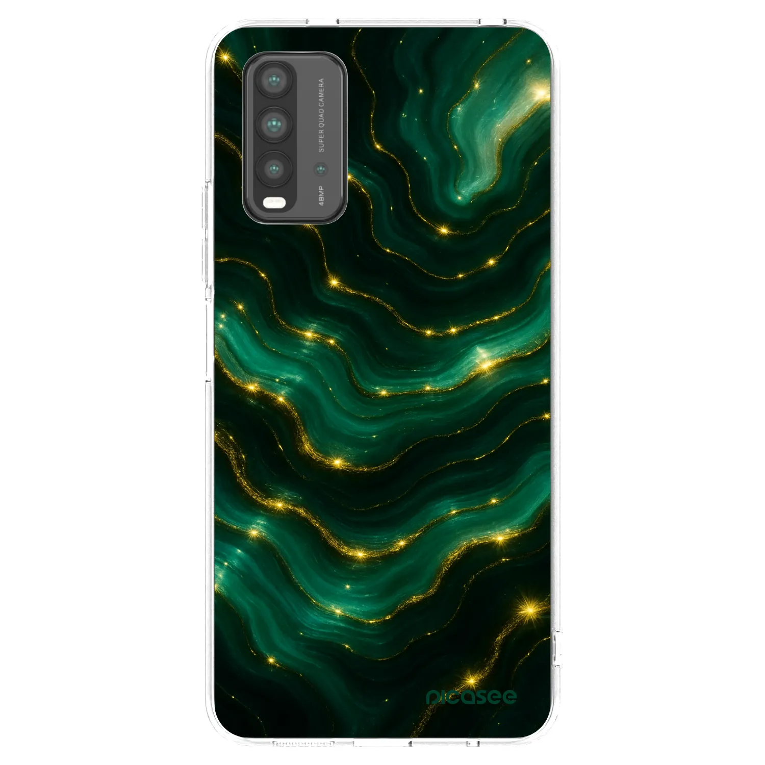 Picasee διαφανής θήκη σιλικόνης Xiaomi Redmi 9T - Emerald