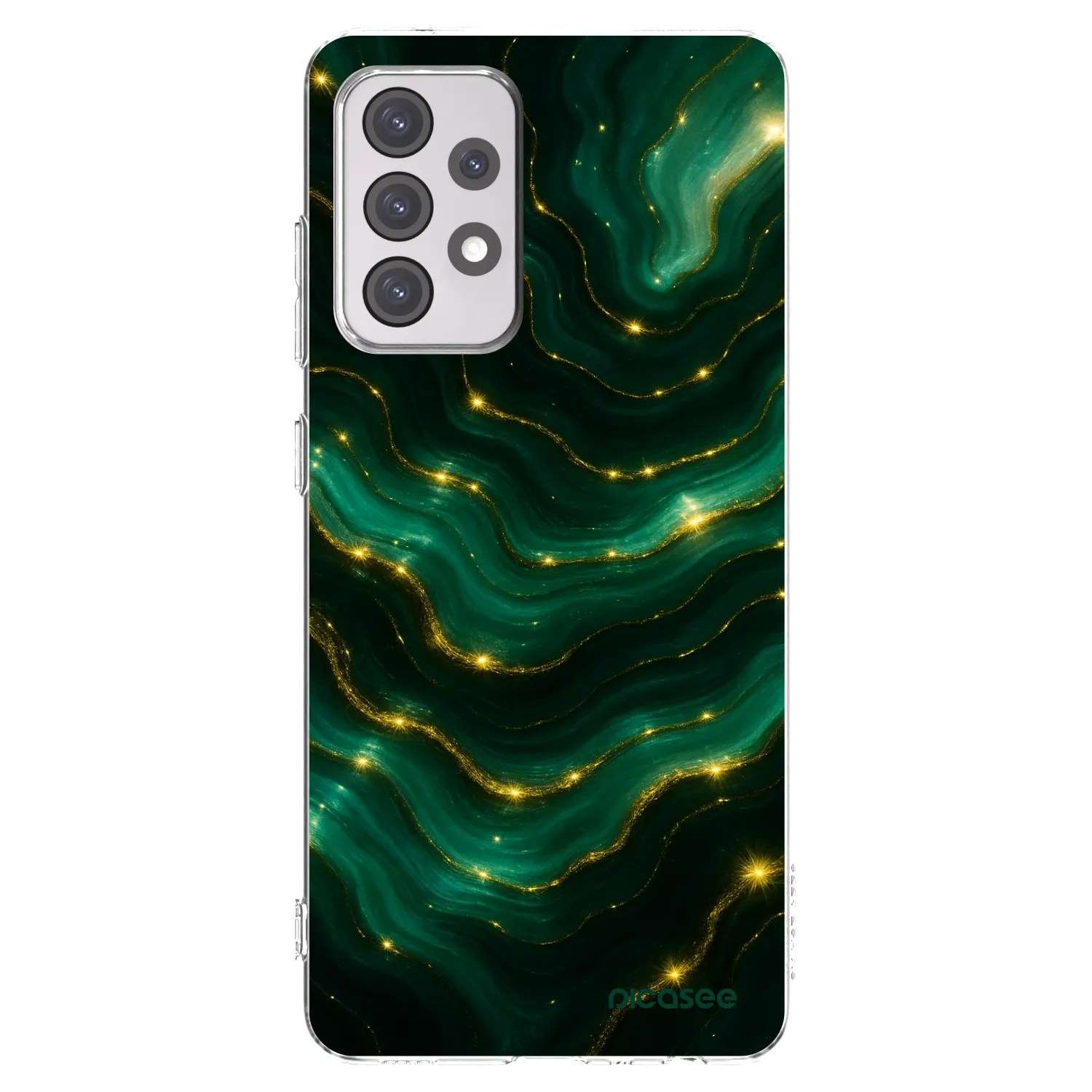 Picasee διαφανής θήκη σιλικόνης Samsung Galaxy A52s 5G A528B - Emerald