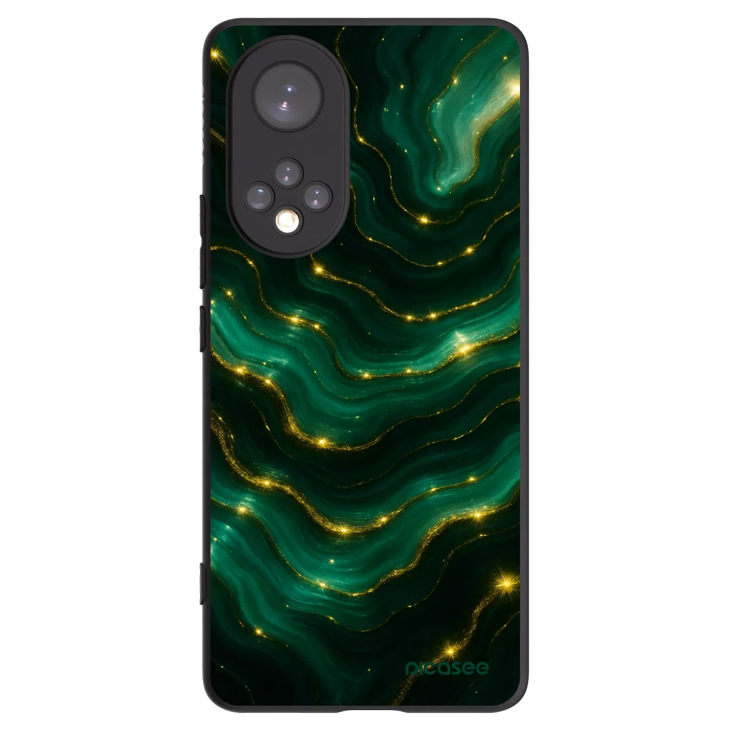 Picasee Μαύρη θήκη σιλικόνης για Huawei Nova 9 - Emerald