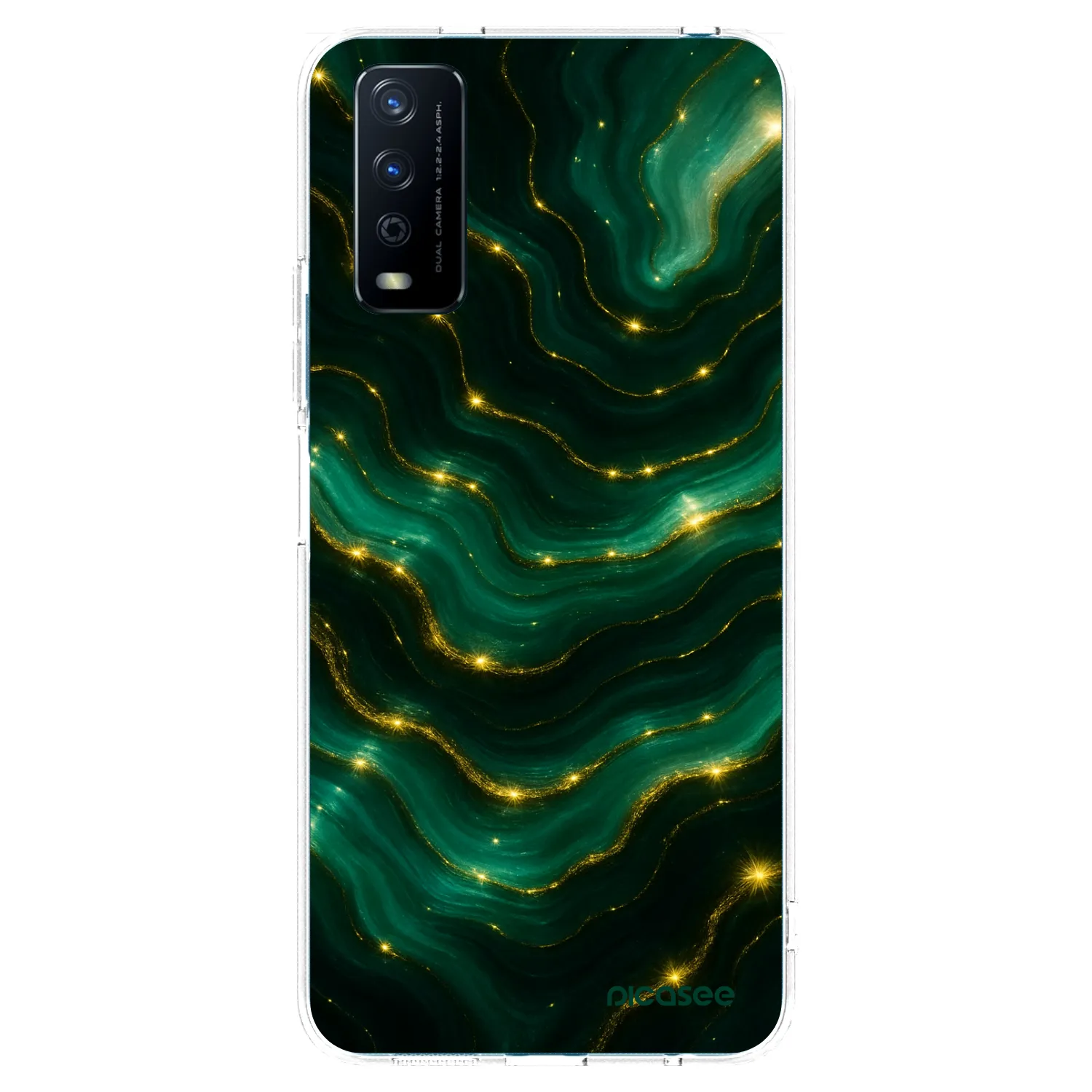 Picasee διαφανής θήκη σιλικόνης Vivo Y11s - Emerald