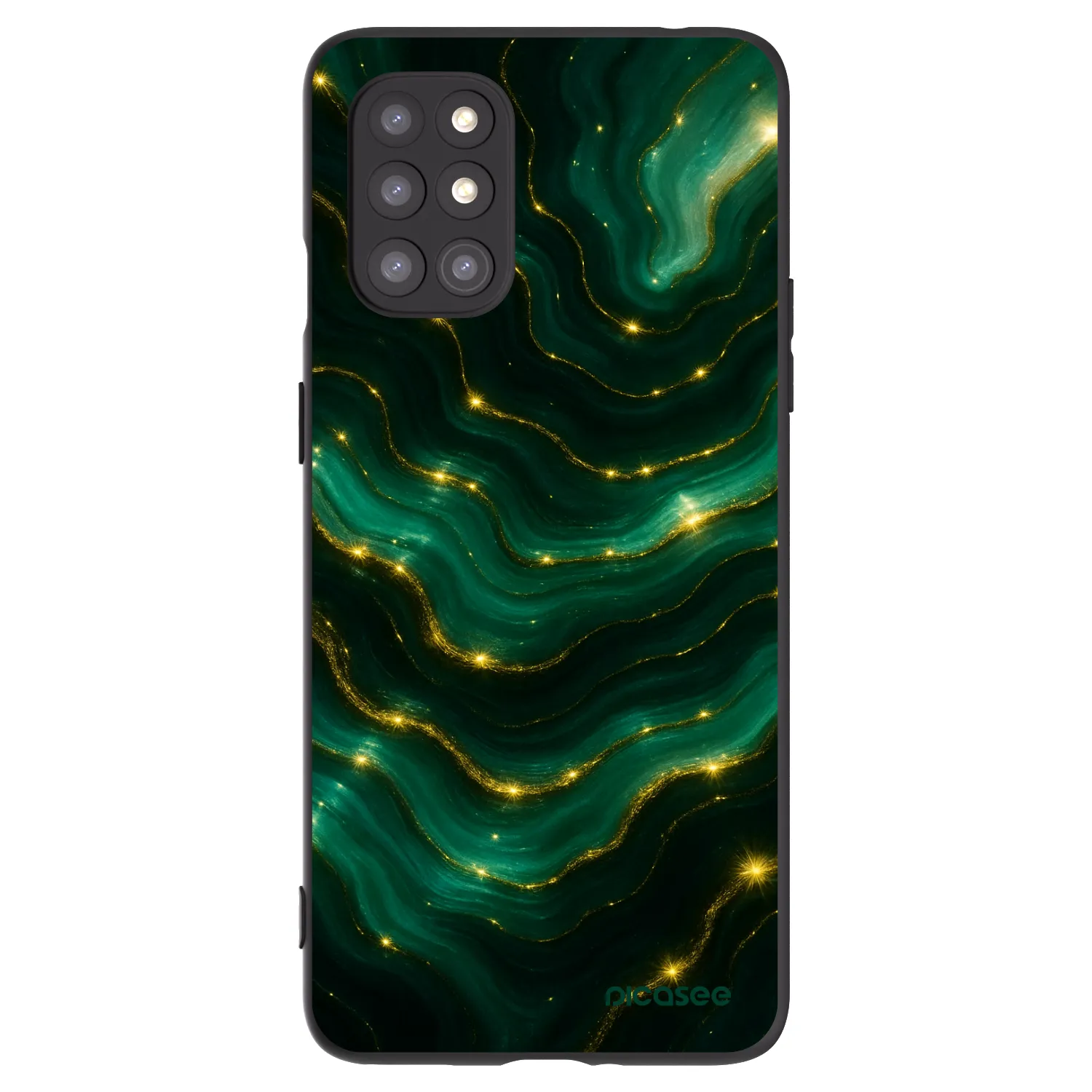Picasee Μαύρη θήκη σιλικόνης για OnePlus 8T - Emerald