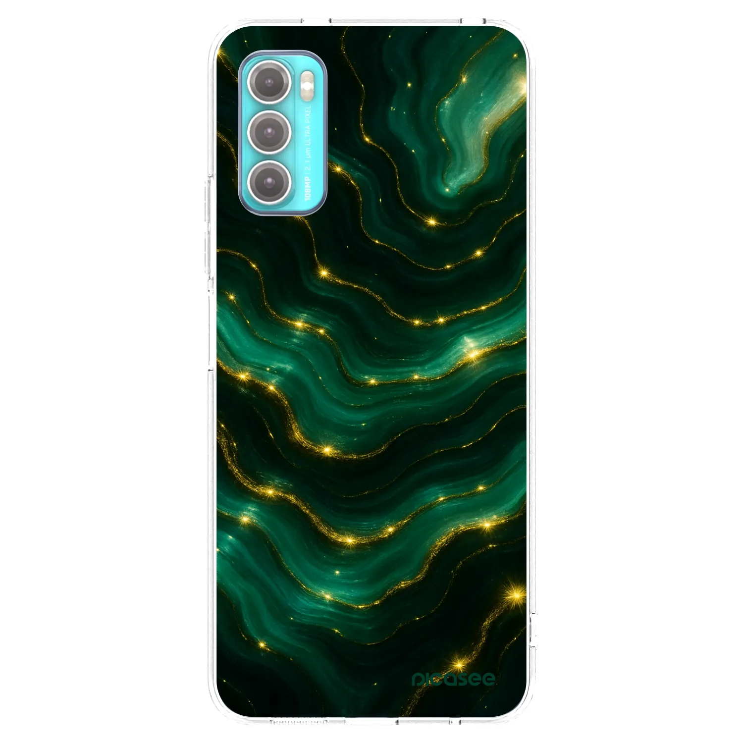 Picasee διαφανής θήκη σιλικόνης Motorola Moto G60 - Emerald
