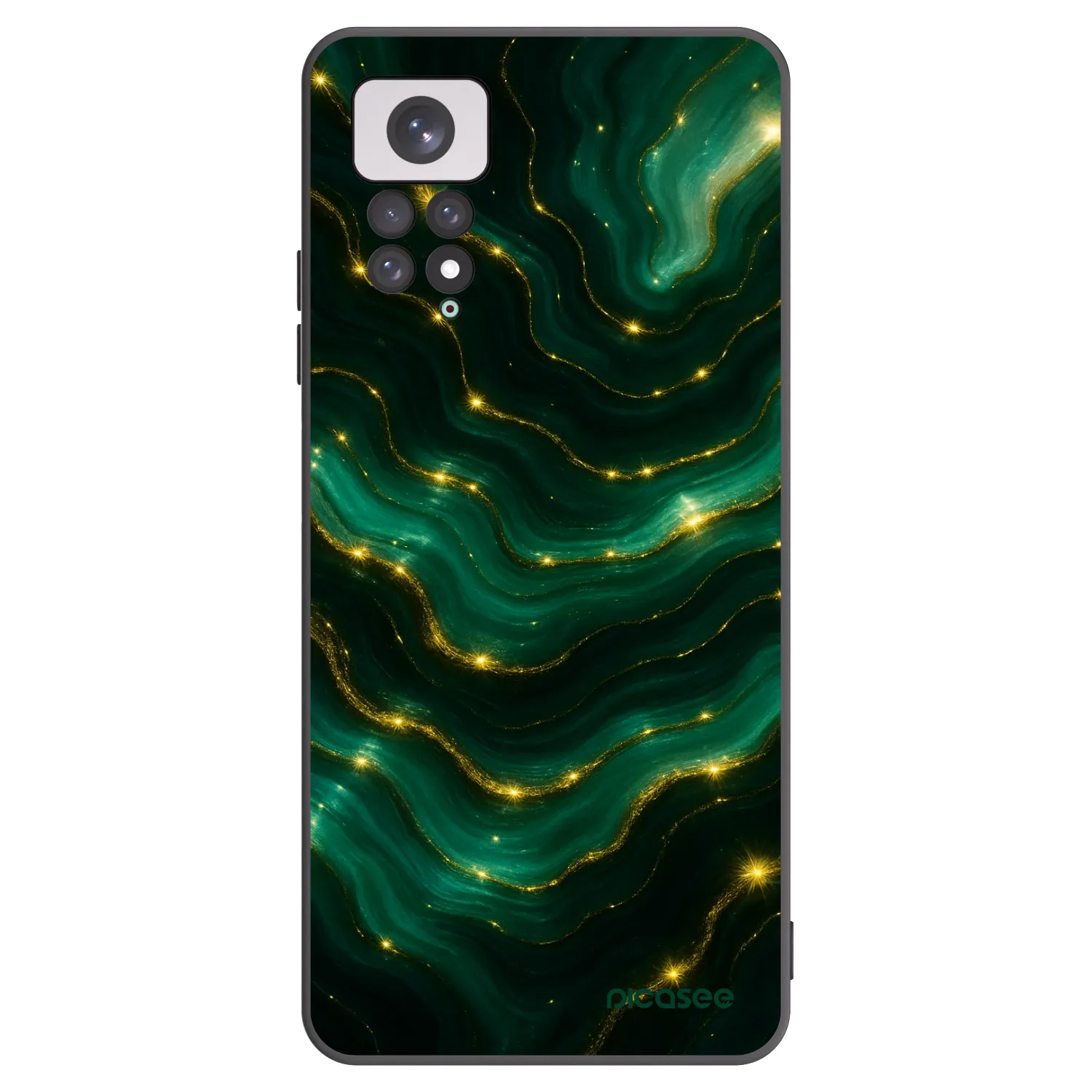 Picasee Μαύρη θήκη σιλικόνης για Xiaomi Redmi Note 11 - Emerald