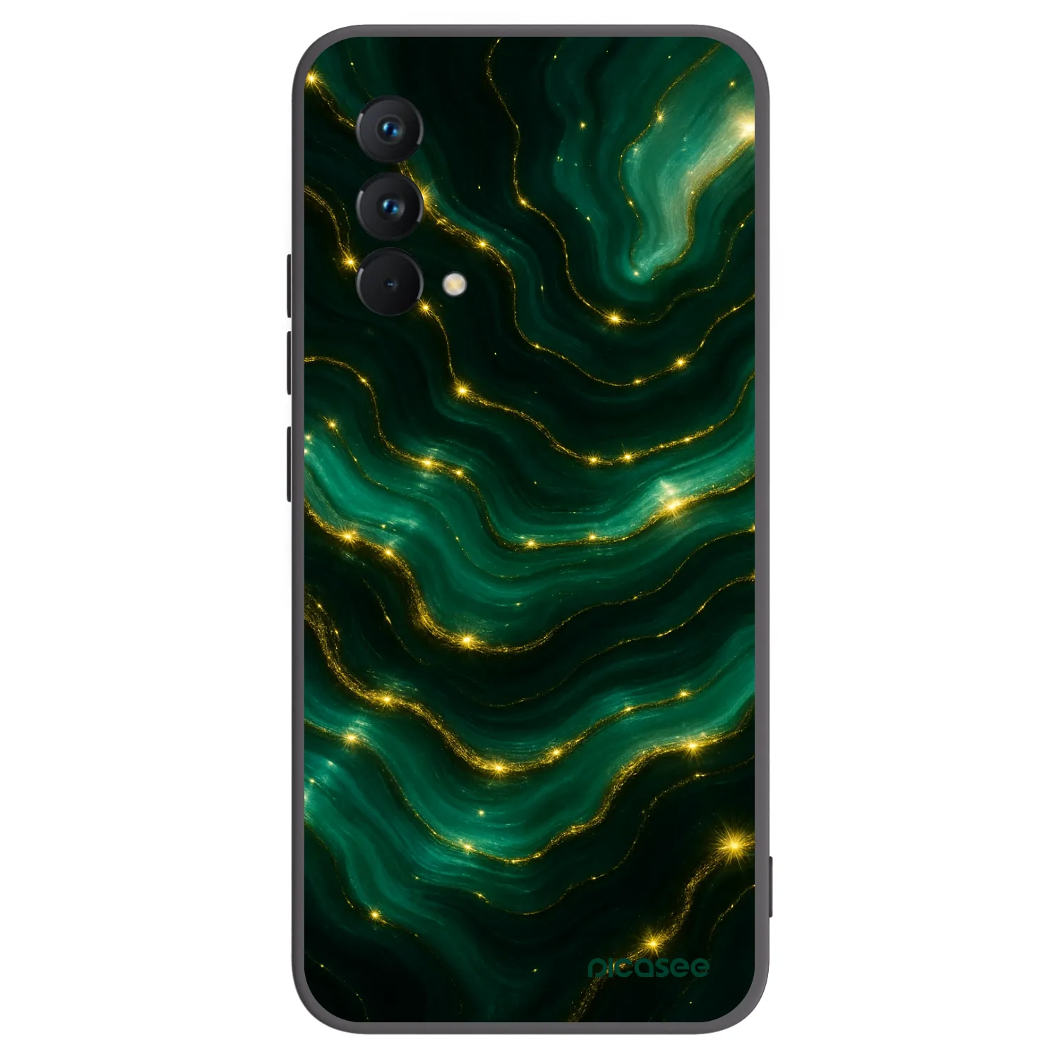 Picasee Μαύρη θήκη σιλικόνης για Realme GT Master Edition 5G - Emerald