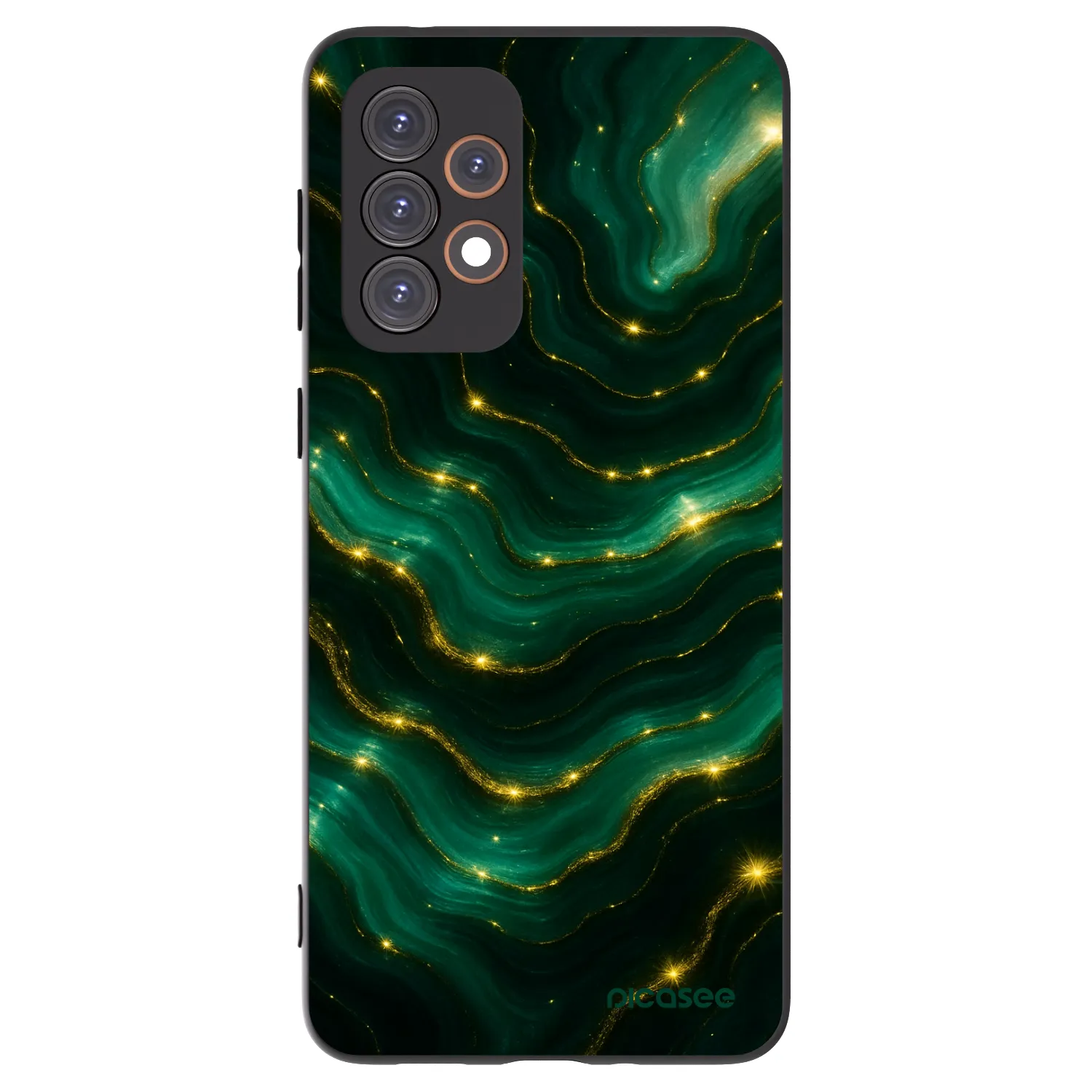 Picasee Μαύρη θήκη σιλικόνης για Samsung Galaxy A33 5G A336 - Emerald